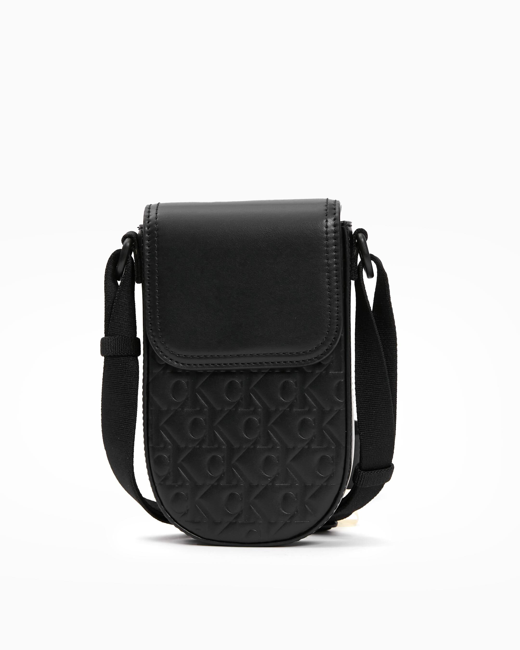 Calvin klein top saddle bag black
