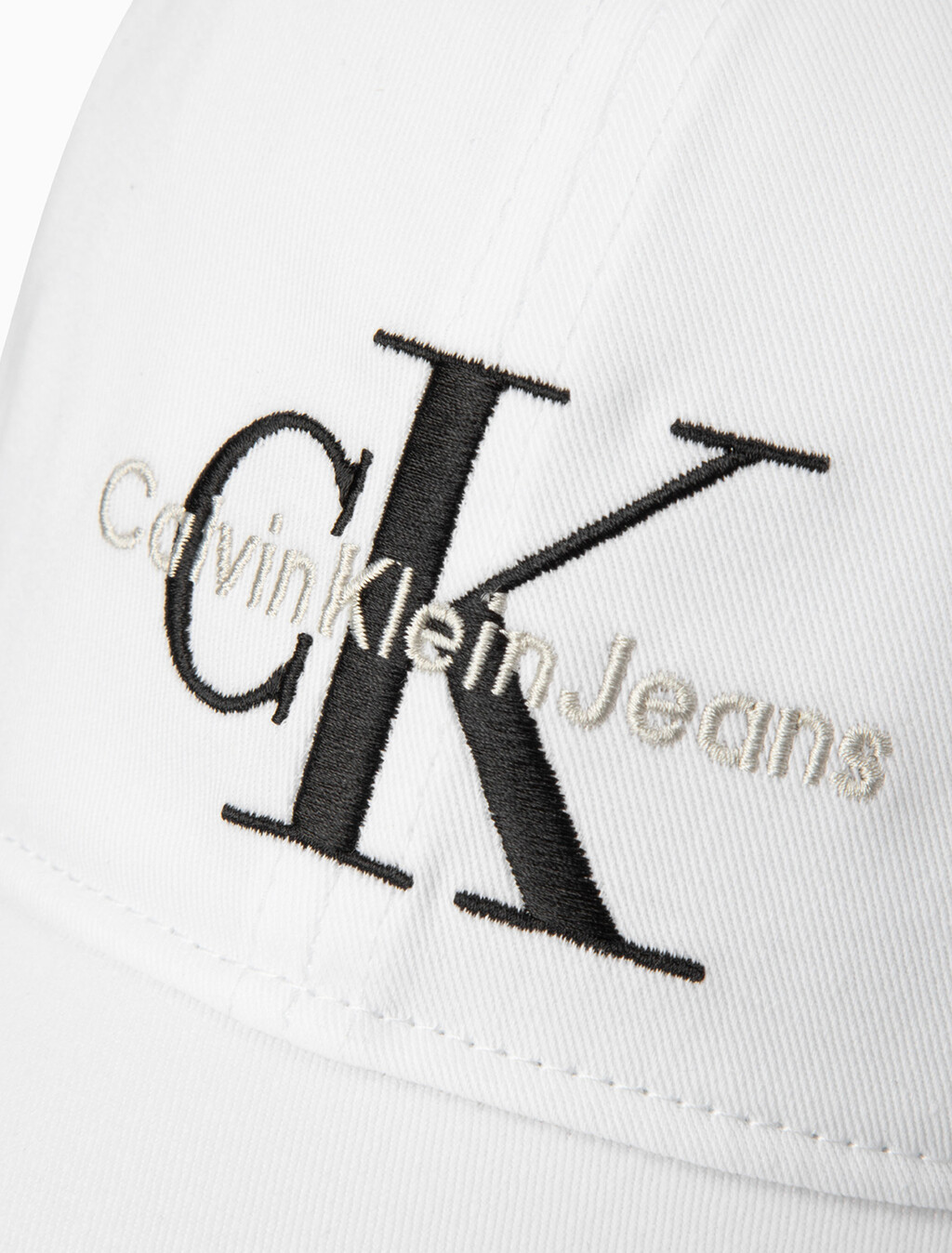 Calvin Klein Monogram 棒球帽, BRIGHT WHITE, hi-res