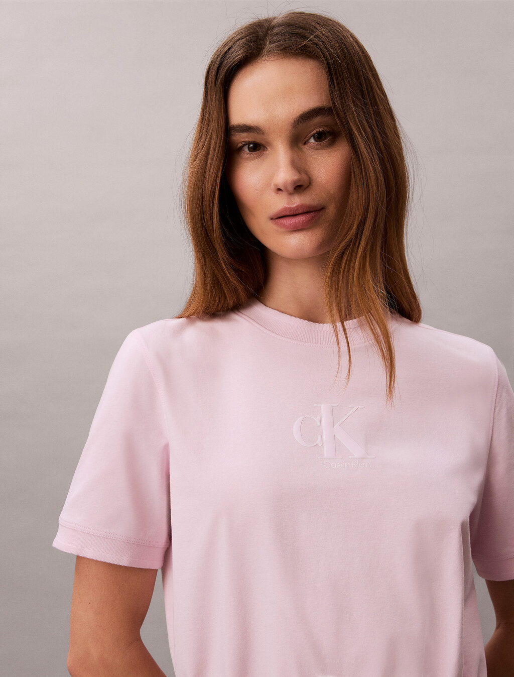 涼感束腰 T 恤連身裙, Cradle Pink, hi-res