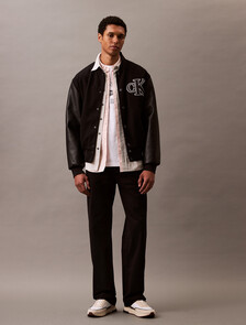 Calvin Klein New York 校隊風寬鬆 T 恤, Brilliant White, hi-res