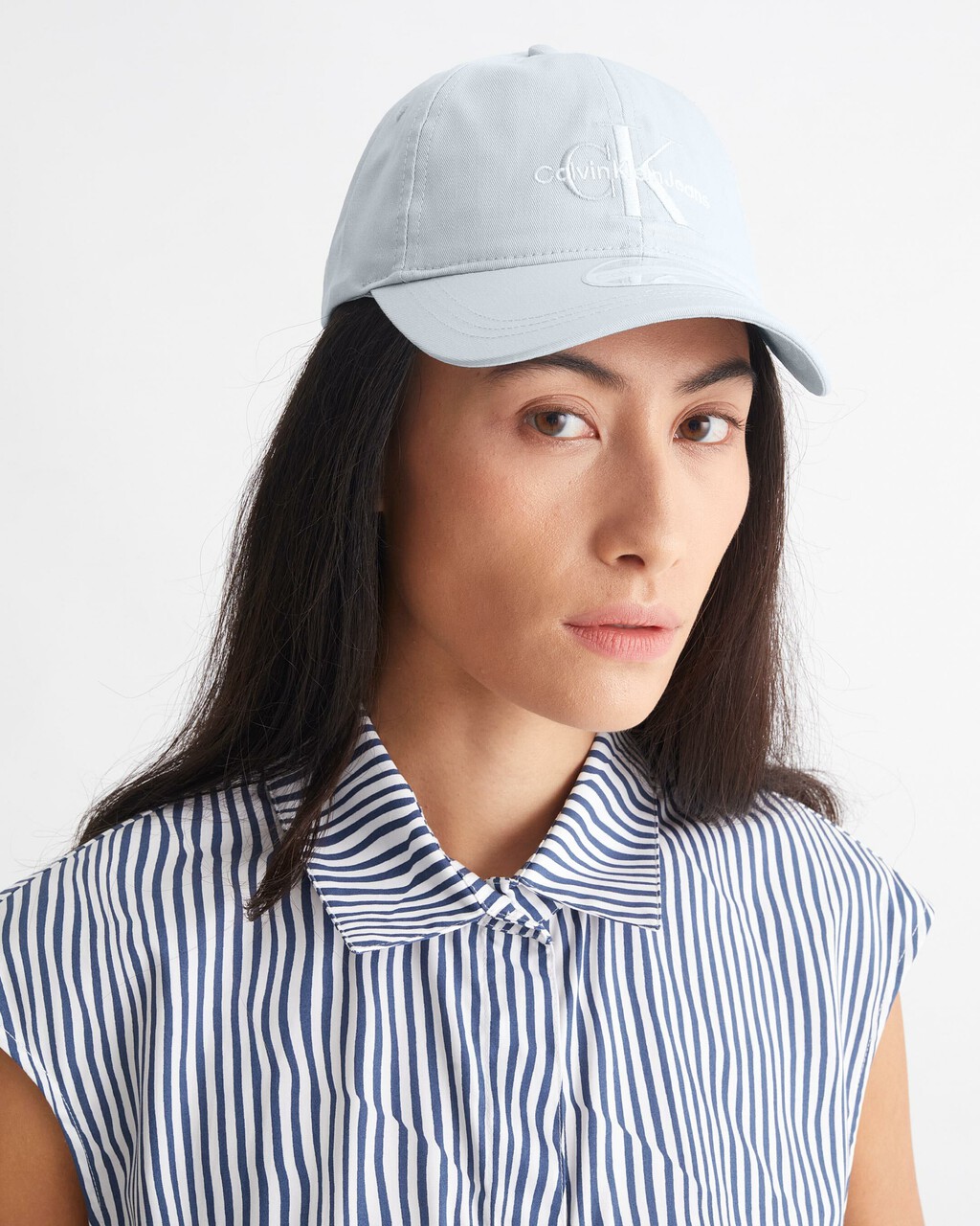 CKJ Embroidered Monogram 棒球帽, Blue Oasis, hi-res