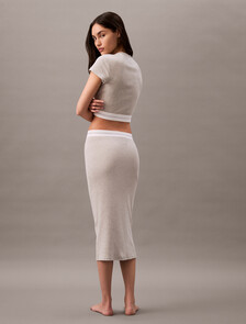 Rib Knit Cropped Tee, LILAC QUARTZ, hi-res