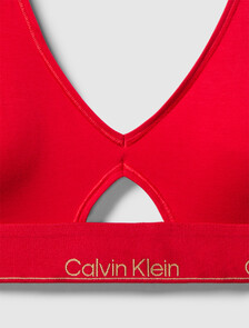 Icon Cotton 薄襯三角無鋼圈胸圍, Chinese Red, hi-res