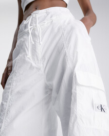 Soft Touch Wide Leg Cargo Pants, Bright White, hi-res