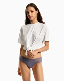 CK Black Mini Floral Lace Hipster, Lilac Bud, hi-res