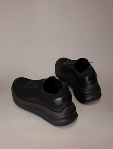 網眼厚底襪套跑步鞋, Triple Black, hi-res