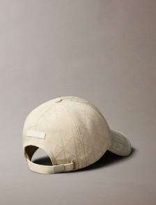 Logo Jacquard Twill Cap, MOONBEAM/BROWN RICE AOP, hi-res