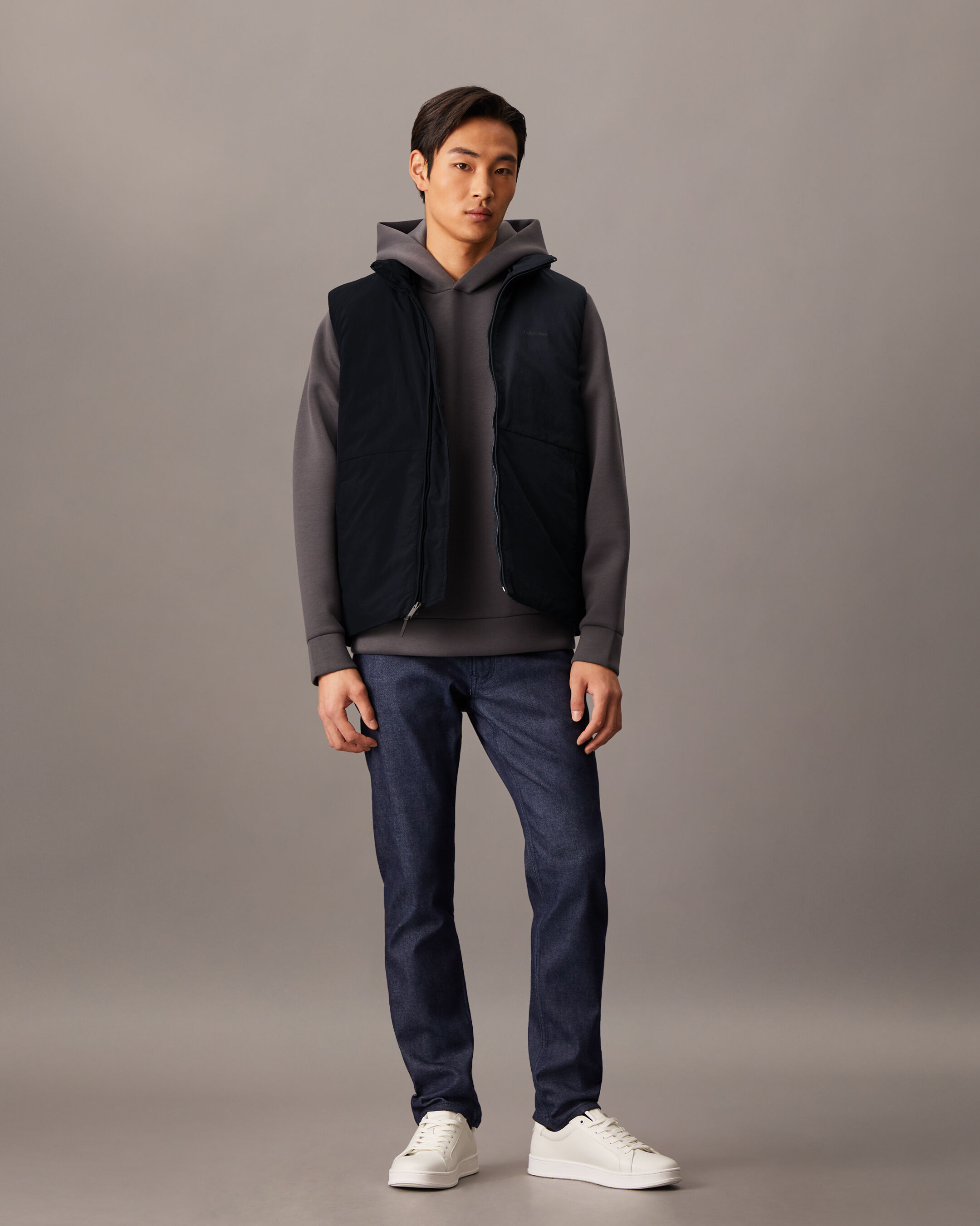 Recycled Nylon Down Vest | black | Calvin Klein Hong Kong