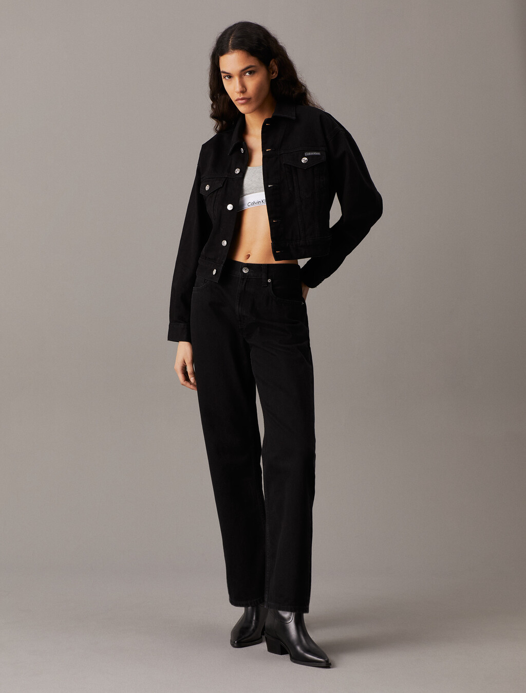 90 年代直筒牛仔褲, CK CLASSIC BLACK, hi-res