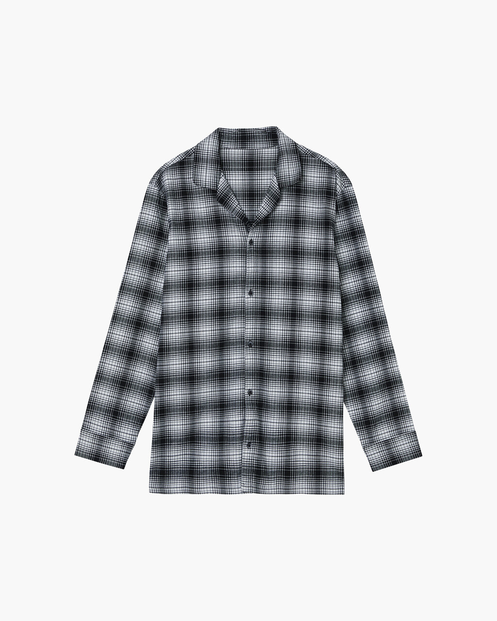 法蘭絨長袖裇衫, CK Shadow Plaid+Black, hi-res
