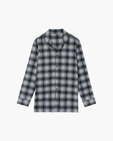 法蘭絨長袖裇衫, CK Shadow Plaid+Black, hi-res