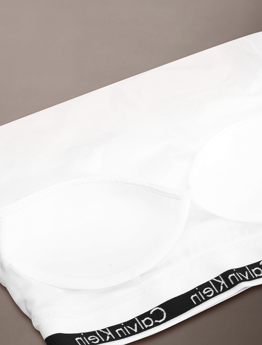 Icon Cotton T-Shirt Bralette, White, hi-res