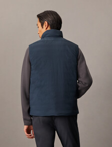 Recycled Nylon Down Vest, Ink, hi-res