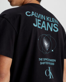 Cotton Back Logo T-Shirt, Ck Black, hi-res