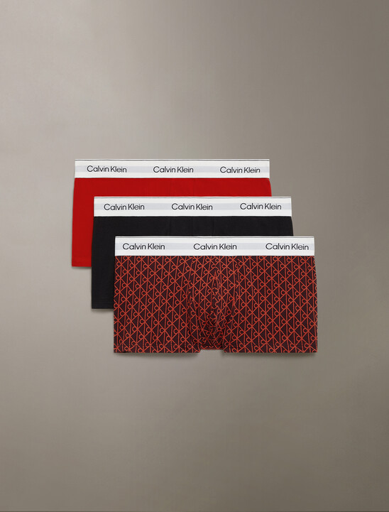 3 件裝低腰平口內褲 - Icon Cotton Stretch