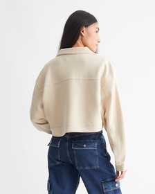 PREMIUM ESSENTIALS 短版卡車外套, Classic Beige, hi-res