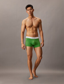 Icon Cotton Stretch Trunks 3 Pack, Frozen Fjord/Supreme Green/Black, hi-res
