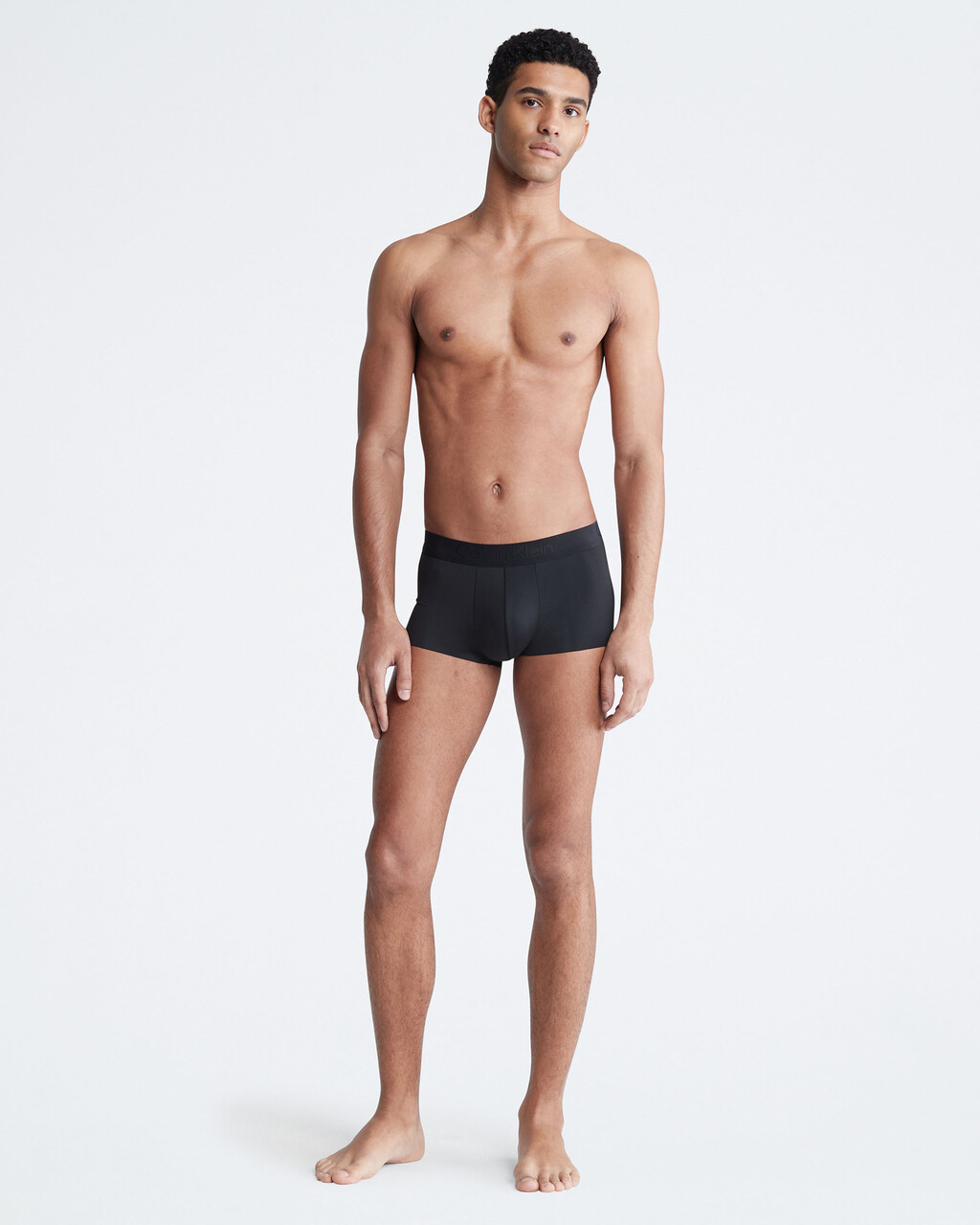 CK Black Low Rise Trunks, Black, hi-res