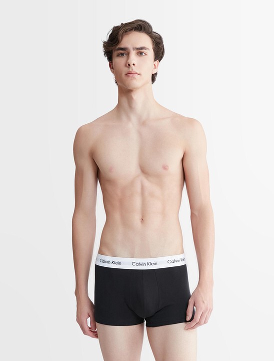 Calvin Klein Cotton Stretch 低腰貼身短版四角褲（3 件組）