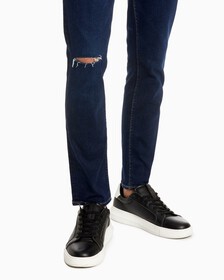 INFINITE FLEX BODY 緊身牛仔褲, Dark Blue Dstr Tonal Logo, hi-res