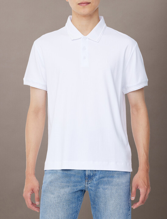 Embossed Monogram Tipped Polo