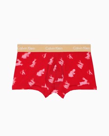 ALL OVER PRINT LOW RISE TRUNKS, LNY RABBIT PRINT+FLAME SCARLET, hi-res