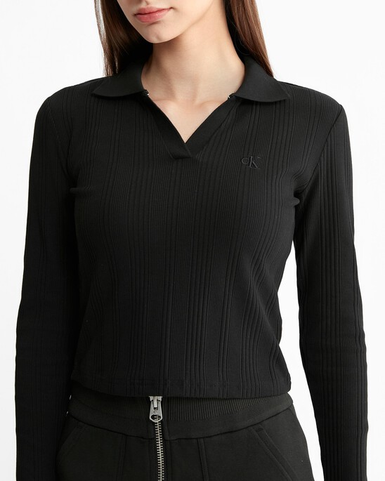 Monologo Rib Knit Slim Polo