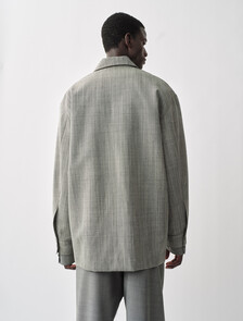 Kostas襯衫外套, GREY, hi-res