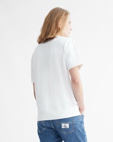 WINTER WHITES MONOGRAM 短袖衛衣, BRIGHT WHITE, hi-res