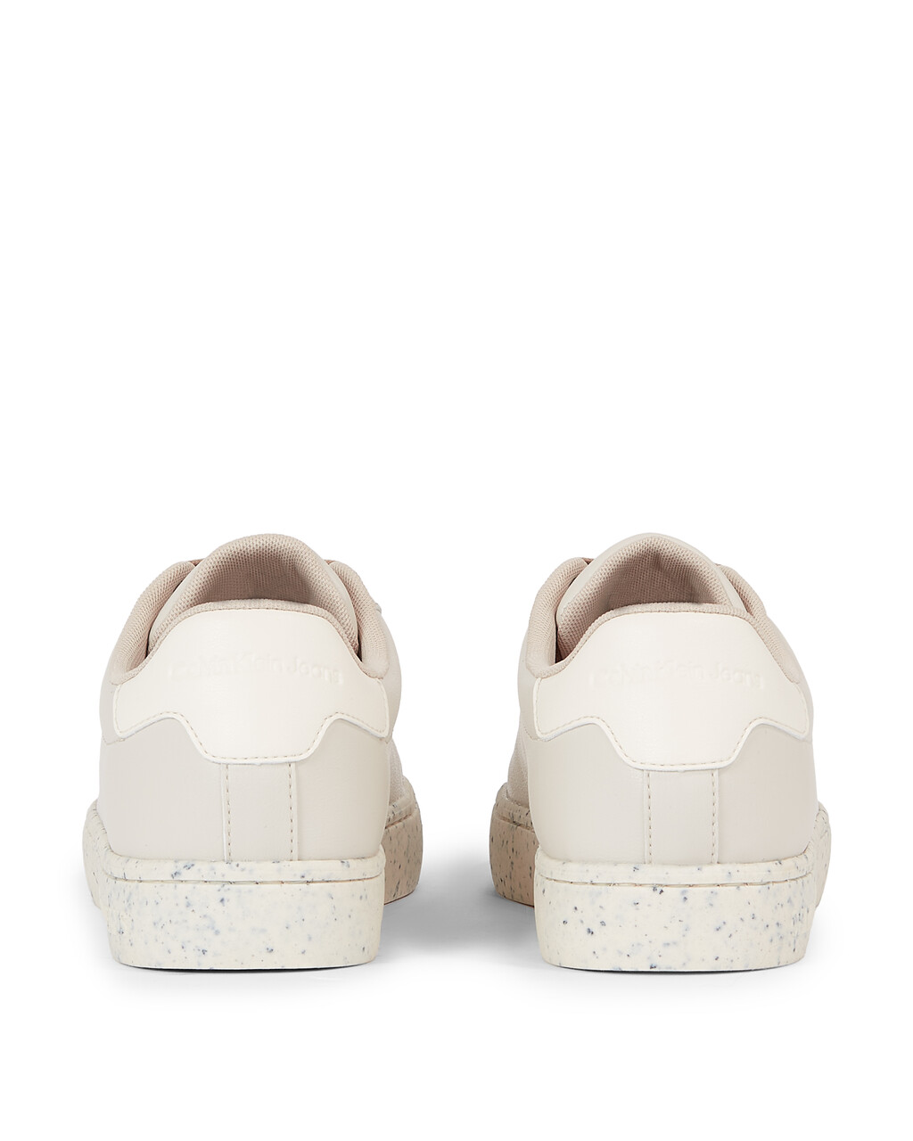 Faux Leather Trainers, Eggshell/Travertine, hi-res