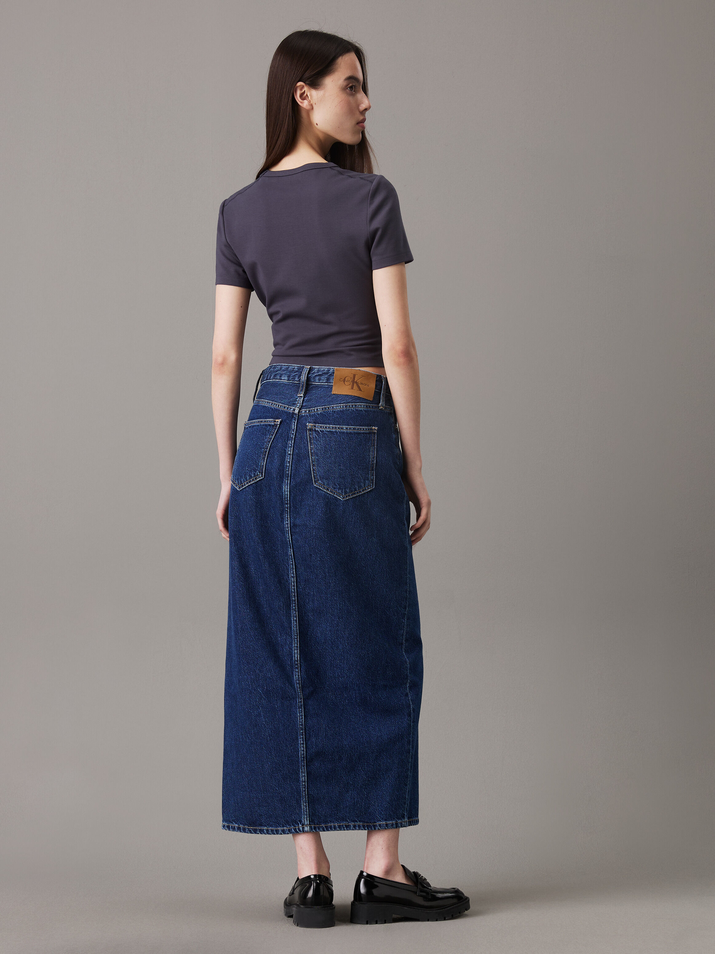 Denim Maxi Skirt | blue | Calvin Klein Hong Kong
