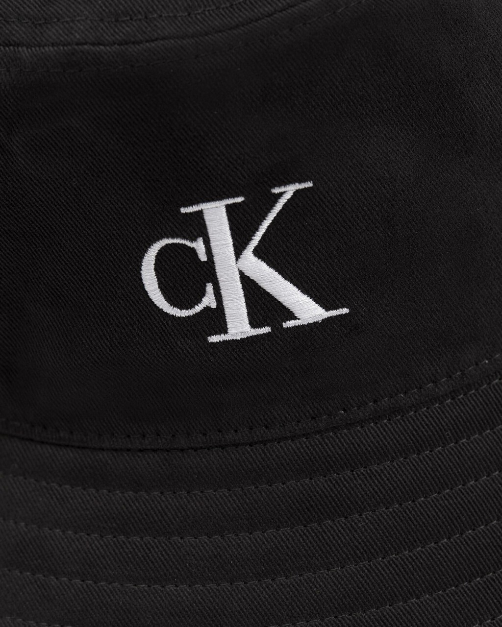 CK MONOGRAM COTTON BUCKET HAT, BLACK, hi-res