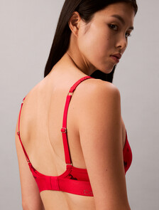 Lunar New Year Lightly Lined Triangle Bra, Untamed Horses+Rouge`, hi-res