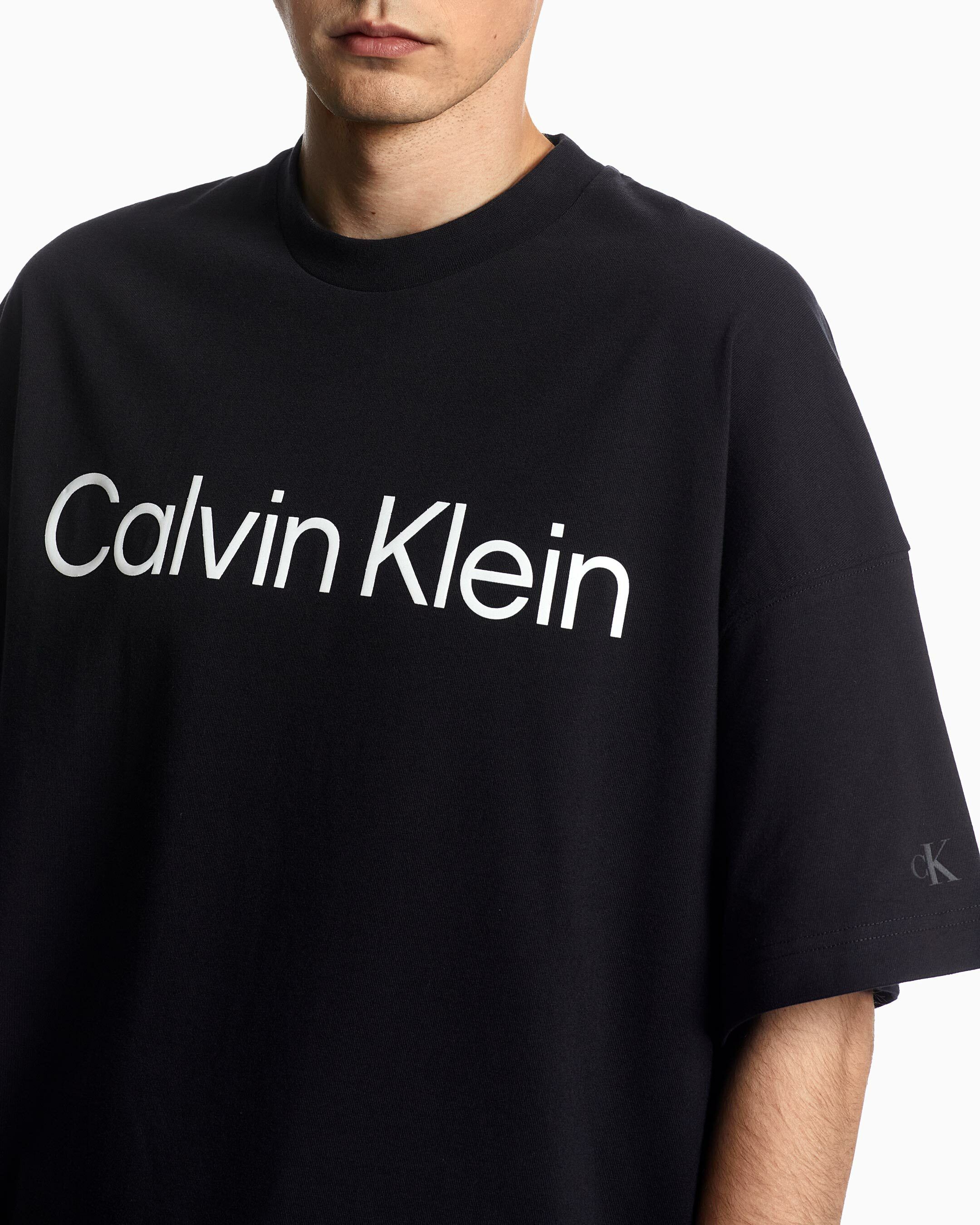 Unisex Bold Logo Institutional Tee black Calvin Klein Hong Kong