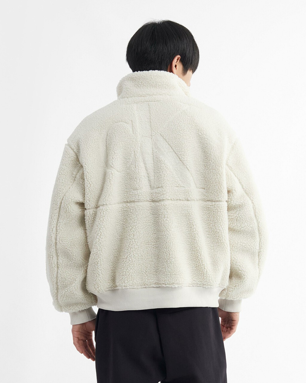 再造毛粒絨外套, Eggshell, hi-res