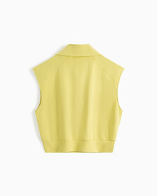 37.5 無袖 Polo 裇, Yellow Sand, hi-res
