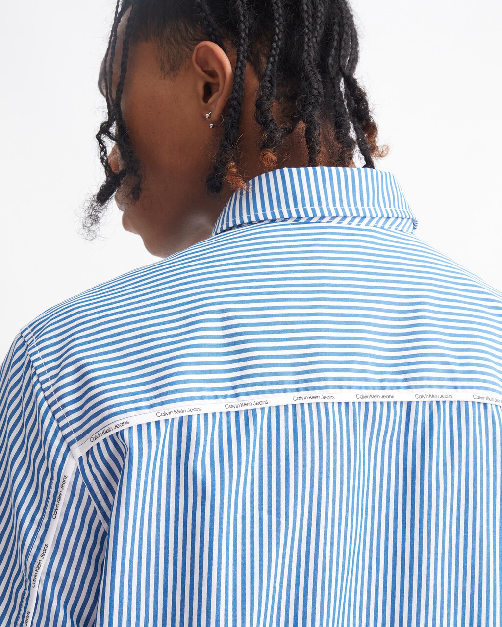 LOGO PIPING RELAXED SHIRT, Tarps Blue, hi-res