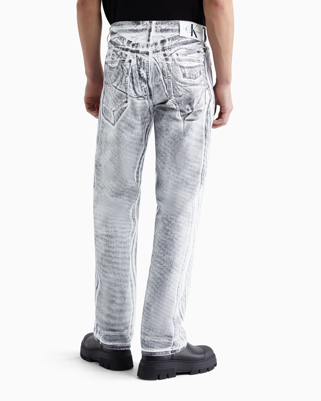 再生棉 90 年代直筒牛仔褲, Denim Medium, hi-res