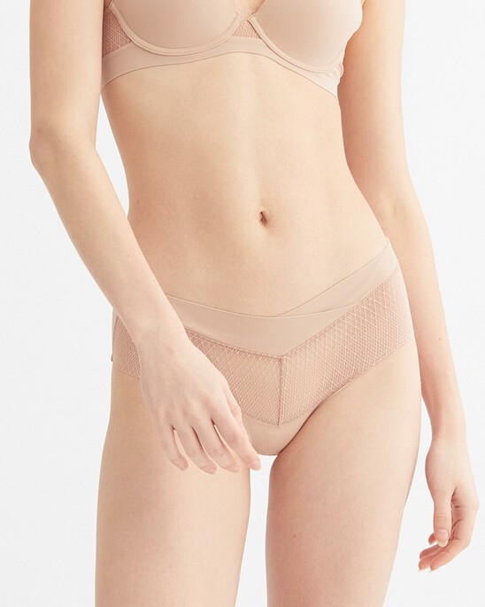SEAMLESS MESH LACE HIPSTER