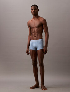 Ultra Soft Modal Trunks, TEXTURED STRIPE_FADED DENIM, hi-res