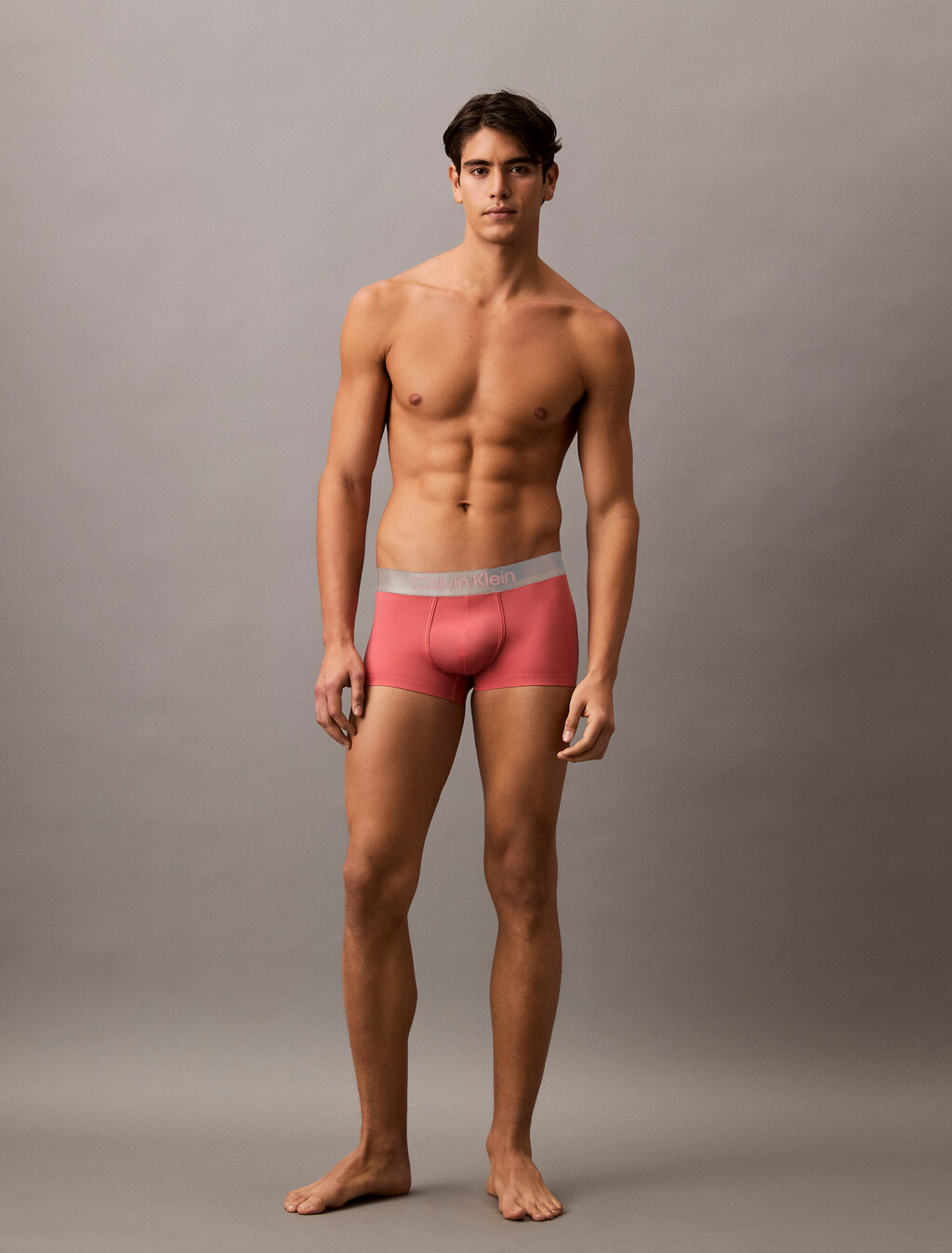 拉絨超細纖維彈性平口內褲, Antique Pink, hi-res