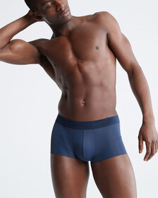 CK Black Low Rise Trunks, Blue Shadow, hi-res
