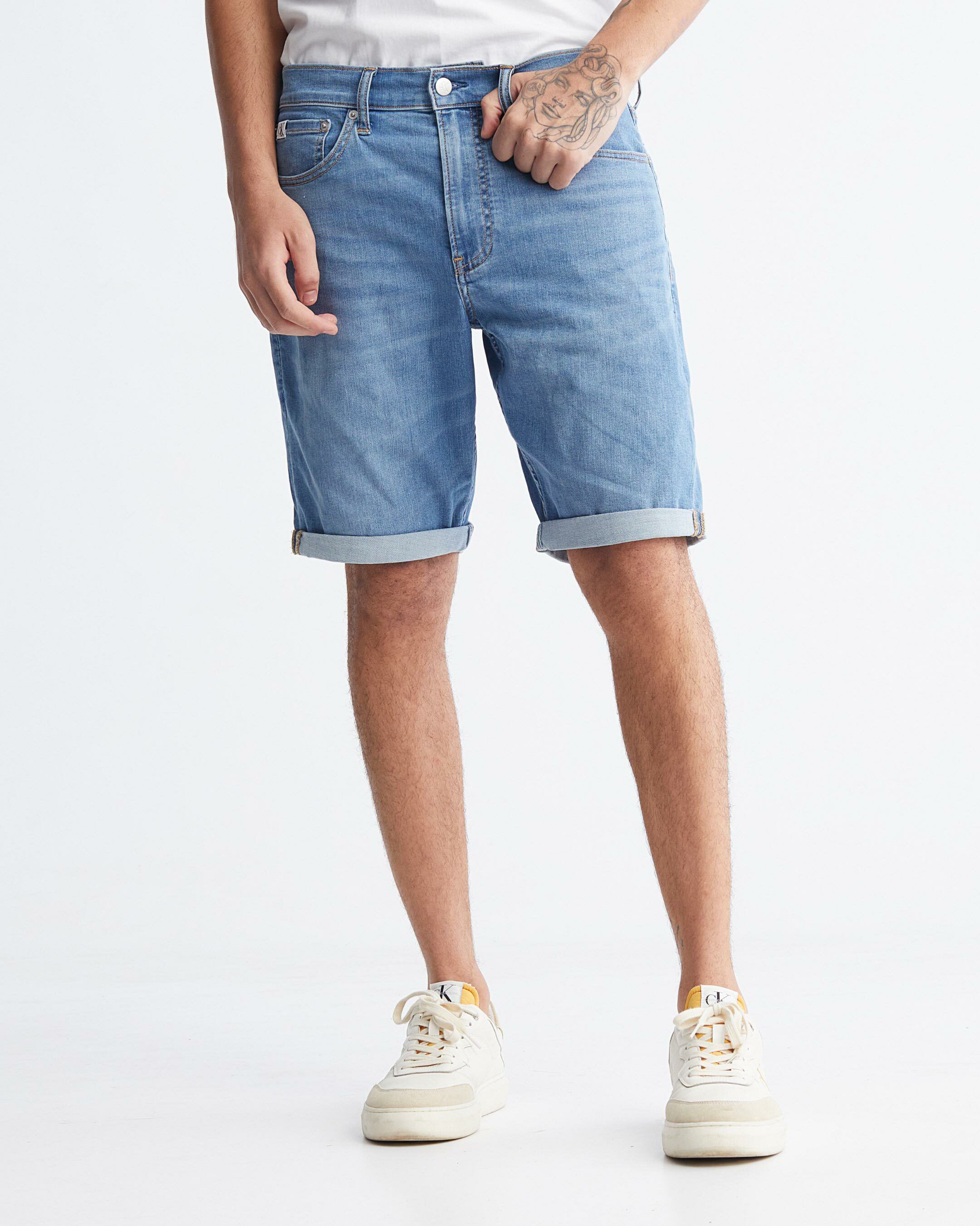 Light wash cheap jean shorts mens