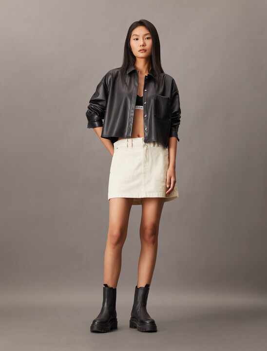 Denim Utility Skirt