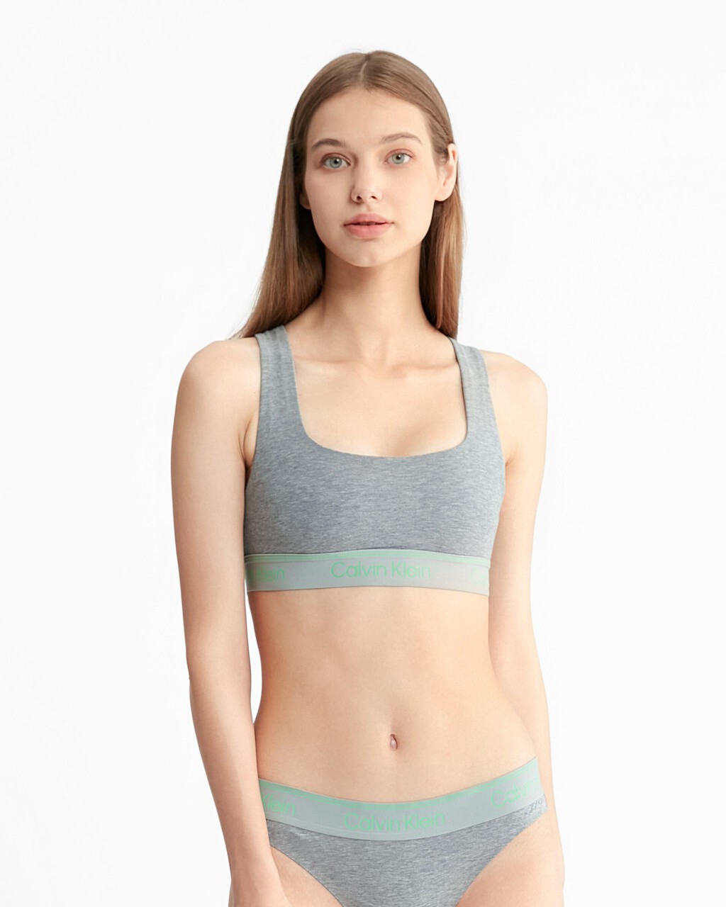 Calvin Klein Underwear WMNS LIGHTLY LINED BRALETTE Grey - Grey Heather