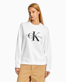 Monogram 運動上衣, Bright White, hi-res