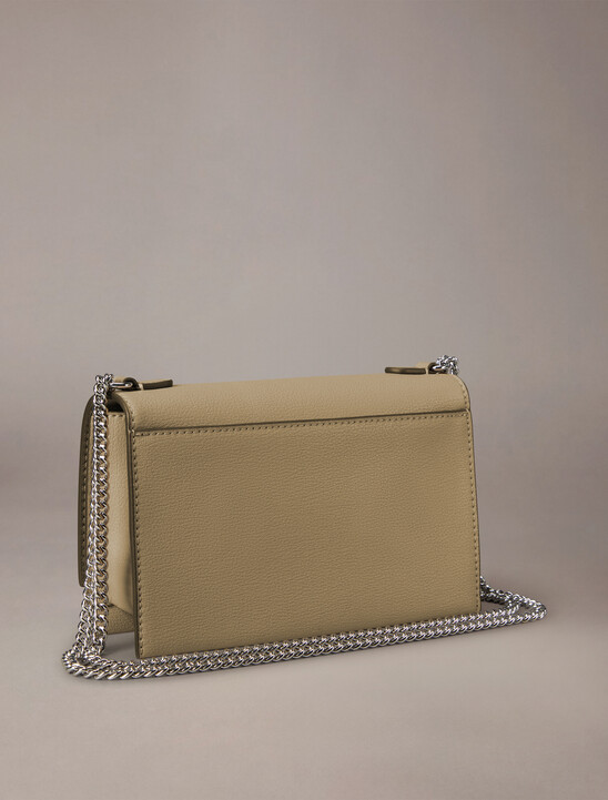Flap Crossbody Bag With Chain