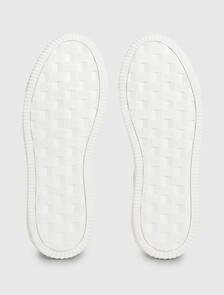 Leather Trainers, White/Black, hi-res