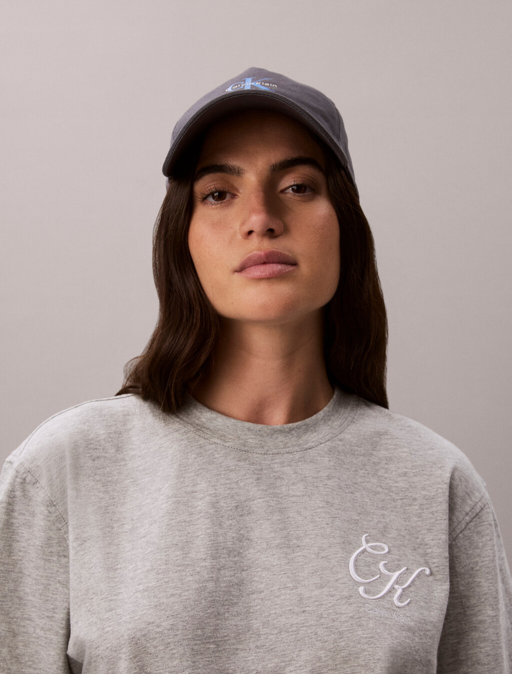 Script Logo T-Shirt, B10 Grey Heather, hi-res