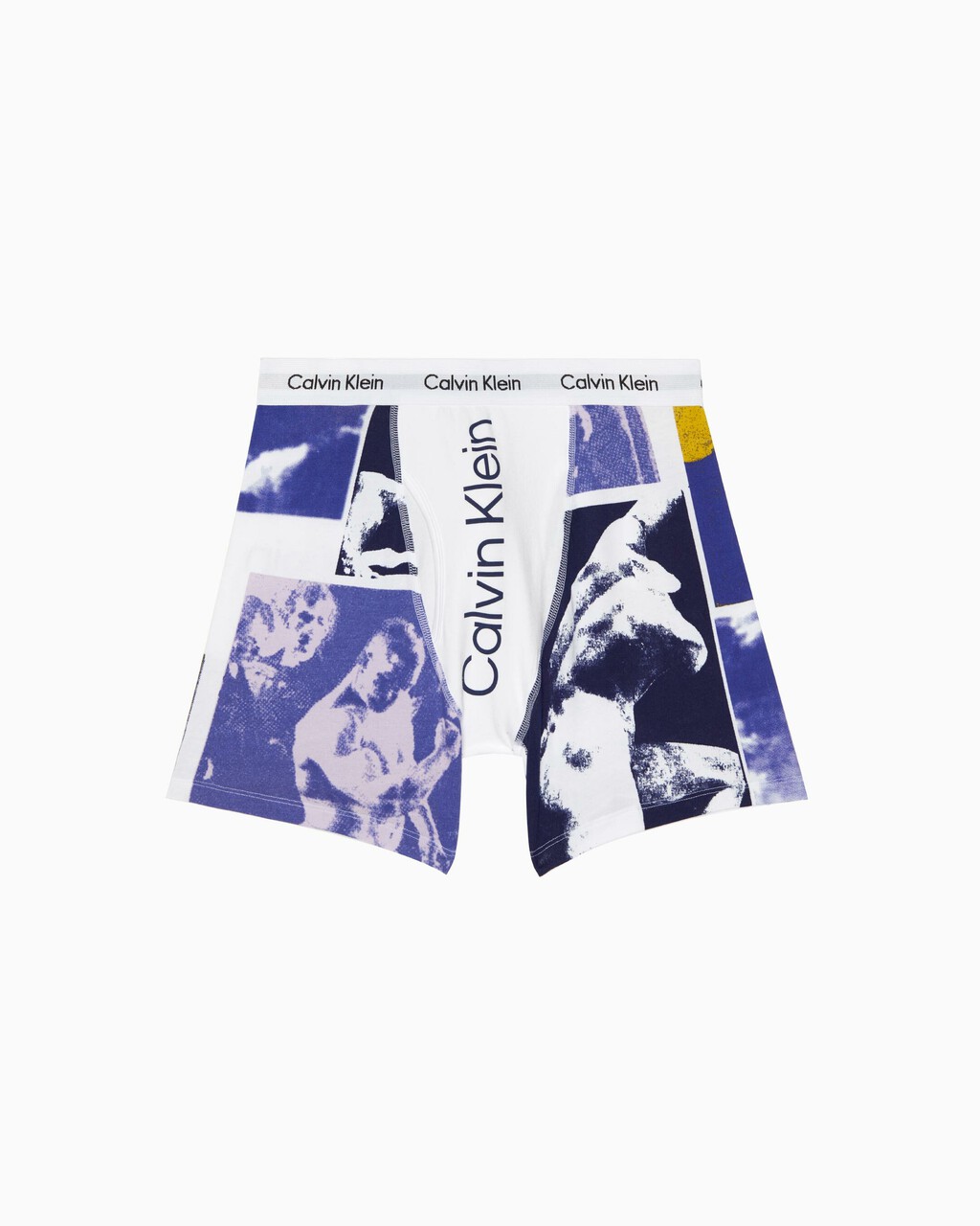 COTTON STRETCH 貼身四角褲, Hero Graphic_White, hi-res